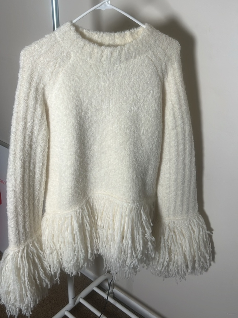 3.1 Phillip Lim Boucle Fringe Knit Crewneck - Picture 3 of 7